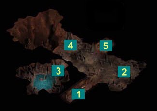 La carte de l'entre du Donjon de Firkraag